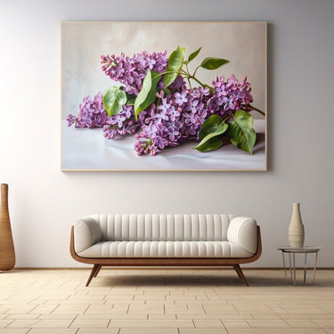 Abstract Lilac Painting